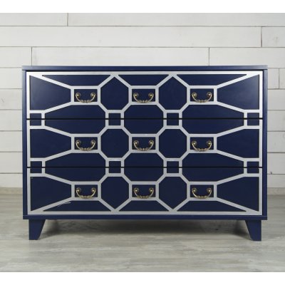 Синий комод Emerald 3 ящика...