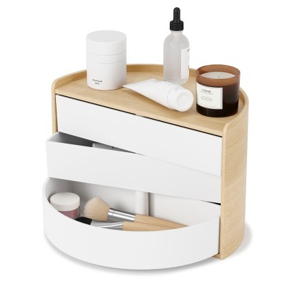 Шкатулка moona, белая/дерев...