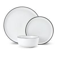 Сервиз обеденный фарфоровый  Mikasa Limestone 12шт, белый MKLIMESTN12PC