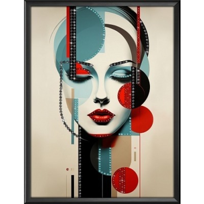 Картина Девушка Арт с крист...