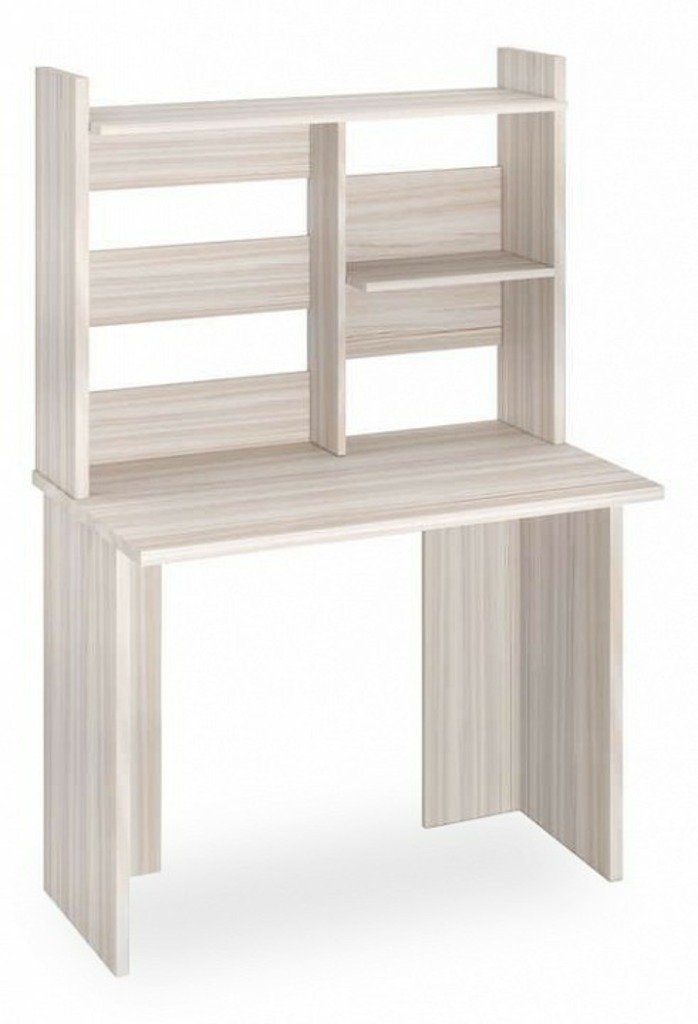 Фото Стол компьютерный Домино Лайт СКЛ-Прям-100 без тумбы+НКЛ-100 MER_SKL-Pryam100_bez_tumby-NKL-100_K - интернет-магазин МегаТерем в Москве