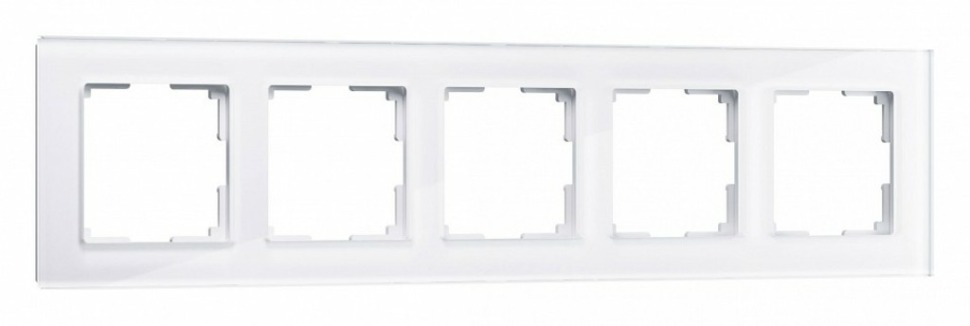 Фото Рамка на 5 постов Werkel Favorit (белый) W0051101 WRK_a051195 - интернет-магазин МегаТерем в Москве