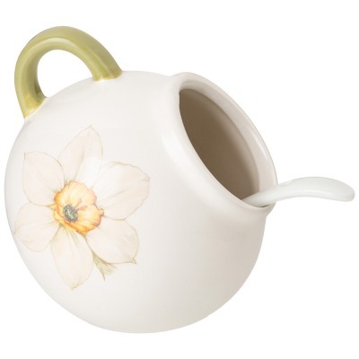 Солонка с ложкой agness "sunday" 9,5*10 см 170 мл (358-2210) 