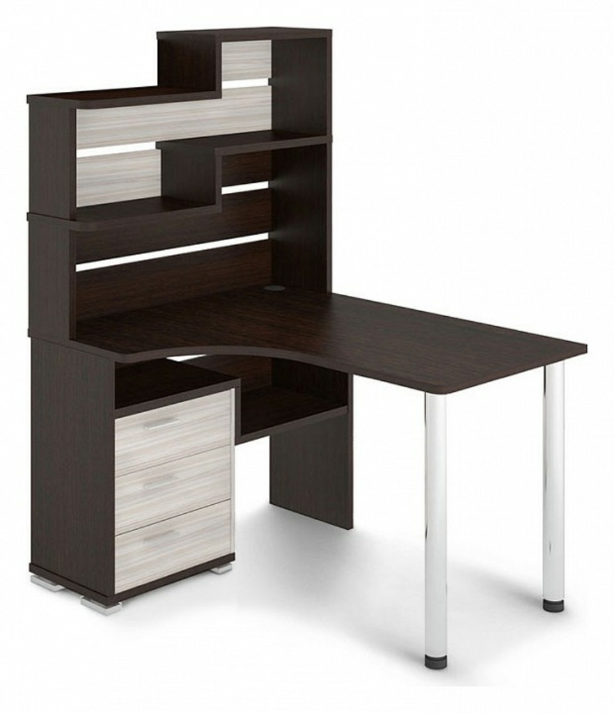 Фото Стол компьютерный Домино СР-132-130 MER_SR-132_VK-LEV - интернет-магазин МегаТерем в Москве