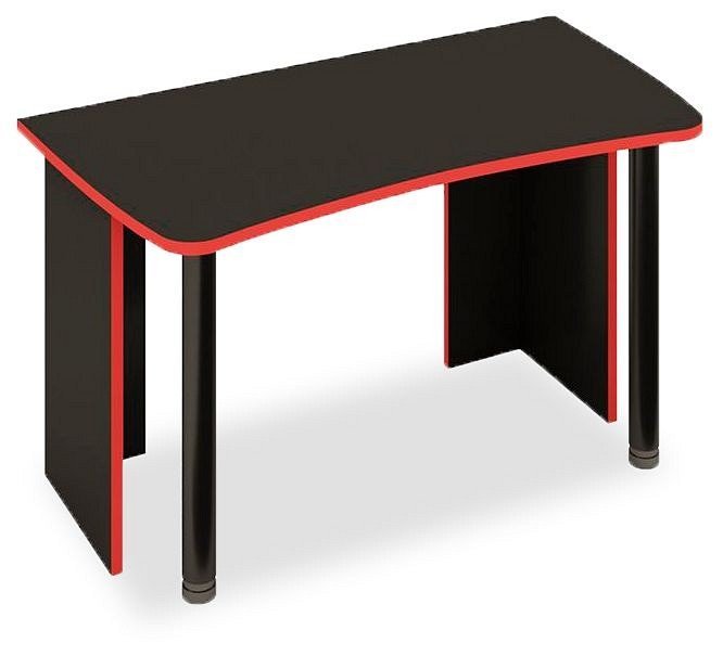 Фото Стол офисный Домино lite СКЛ-Софт140 MER_SKL-Soft140-CH - интернет-магазин МегаТерем в Москве