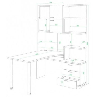 Стол компьютерный Домино СР...