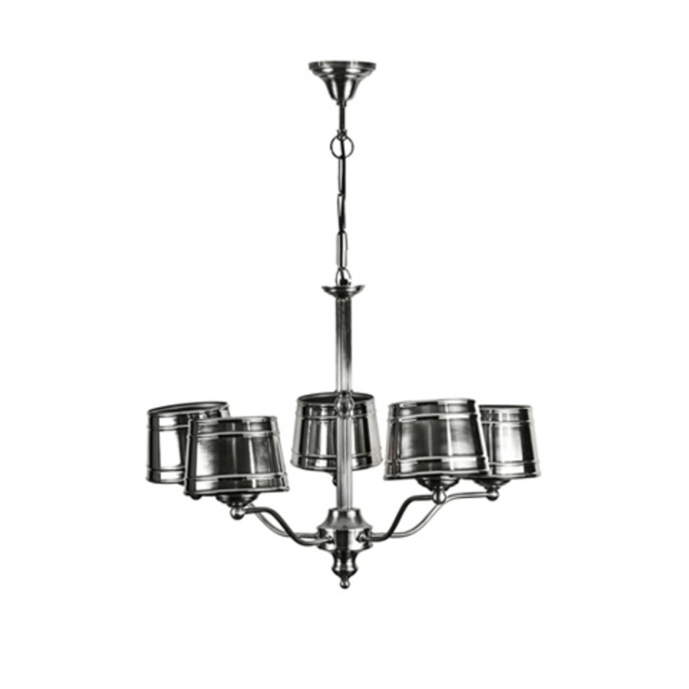 Фото Люстра 24765-5L-HL, металл, mixed, ROOMERS FURNITURE - интернет-магазин МегаТерем в Москве