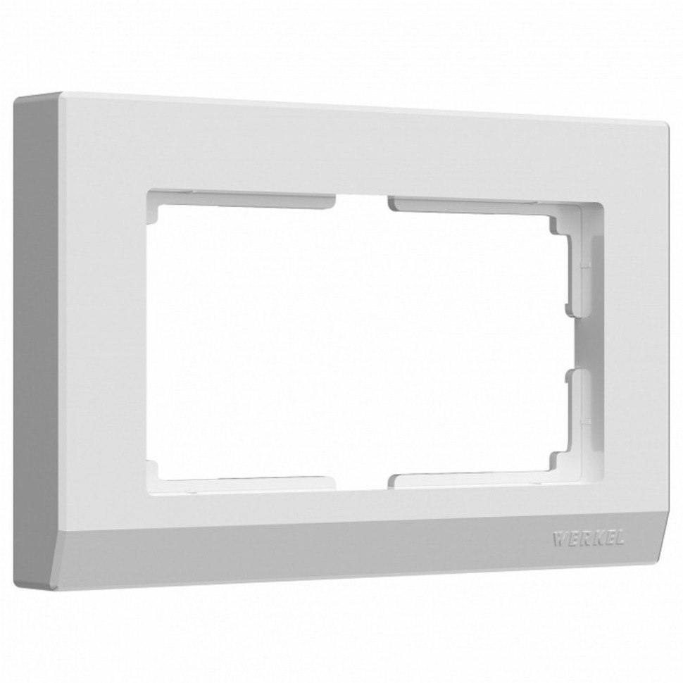 Фото Рамка для двойной розетки Werkel Stark (белый) W0081801 WRK_a050905 - интернет-магазин МегаТерем в Москве