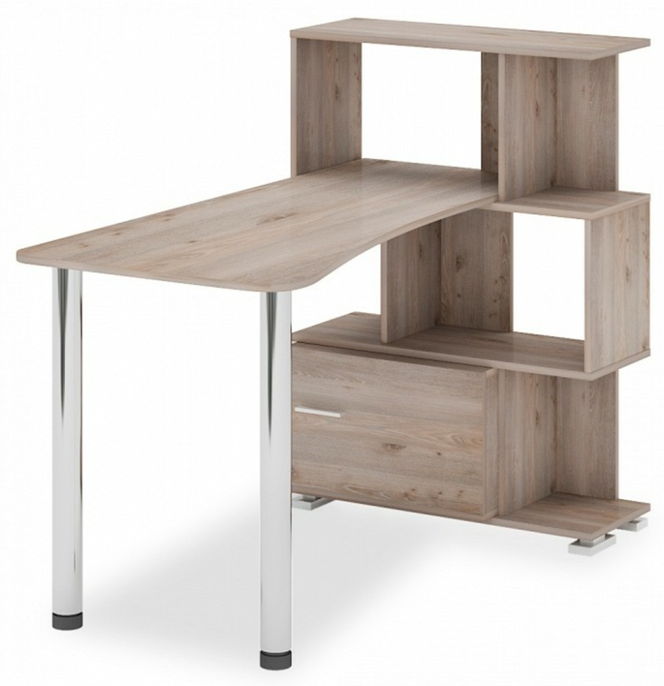 Фото Стол компьютерный Домино СЛ-5-3СТ-2+БД MER_SL-5-3ST-2-BD-N - интернет-магазин МегаТерем в Москве