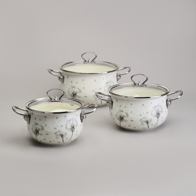 Набор кастрюль эмалированны...