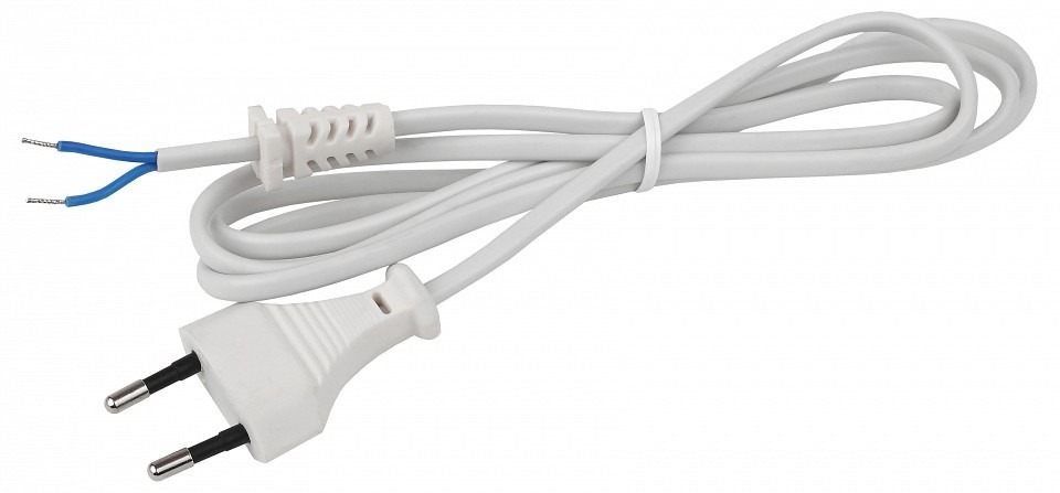 Фото Провод электрический Эра  UX-ШВВП-2x0,75-1,8m-W ER_B0051341 - интернет-магазин МегаТерем в Москве