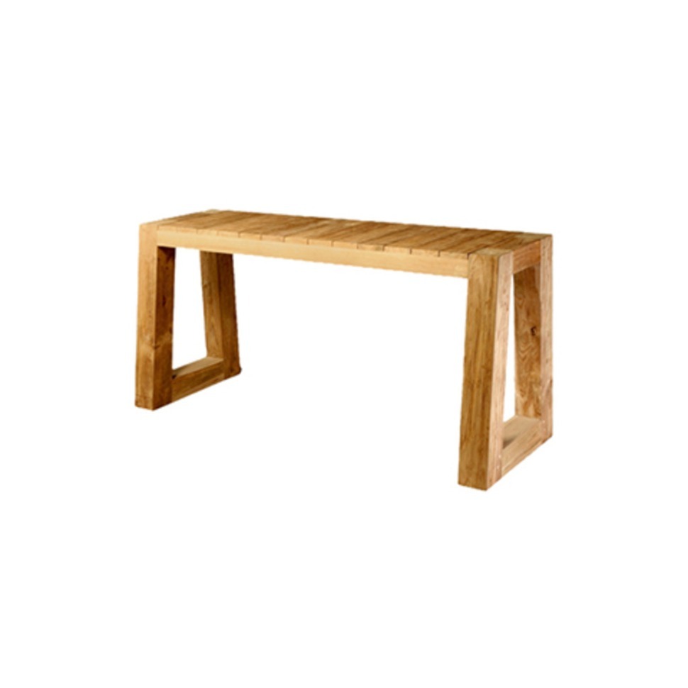 Фото Консоль BELLA 7CSBL090040075, массив тикового дерева, Natural grey, ROOMERS FURNITURE - интернет-магазин МегаТерем в Москве