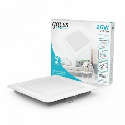Встраиваемый светильник Gauss Elementary 998520224 GA_998520224