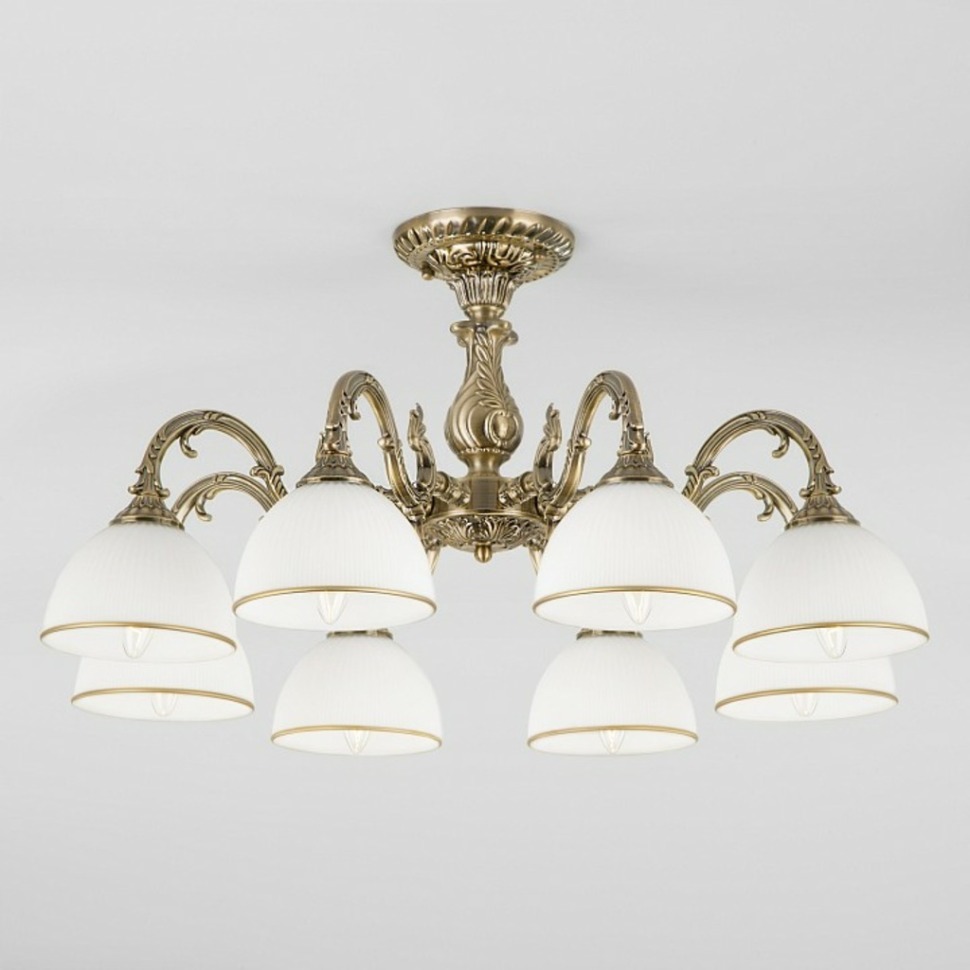 Фото Люстра на штанге Eurosvet Caldera 60106/8 античная бронза EV_a045822 - интернет-магазин МегаТерем в Москве