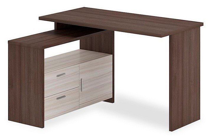 Фото Стол компьютерный Домино Lite СКЛ-ПРЯМ120+ТБЛ MER_SKL-PRYAM120-TBL_SHK-CH - интернет-магазин МегаТерем в Москве