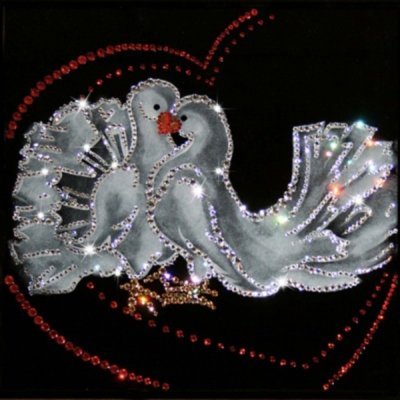 Картина Голубки с кристалла...