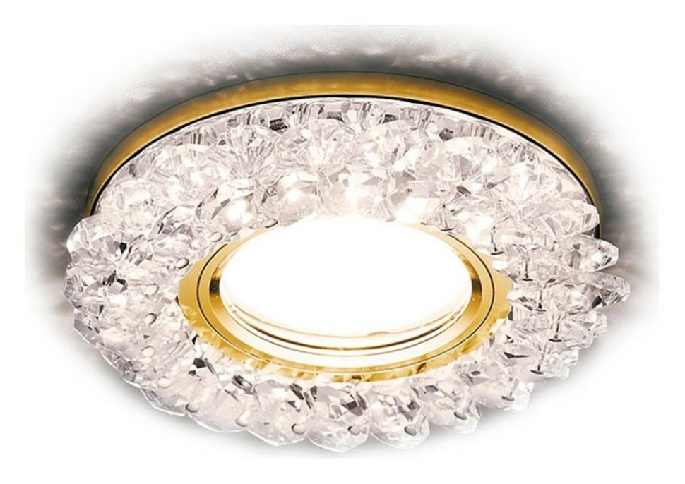 Фото Встраиваемый светильник Ambrella Light S S701 CL/GD/WH AMBR_S701_CL_GD_WH - интернет-магазин МегаТерем в Москве