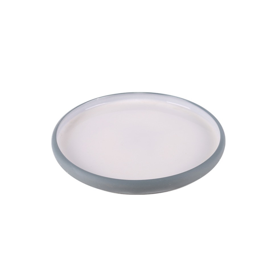 Фото Тарелка E733-P-10187/10.5, 26,5 см, керамика, Grey/white, ROOMERS TABLEWARE - интернет-магазин МегаТерем в Москве