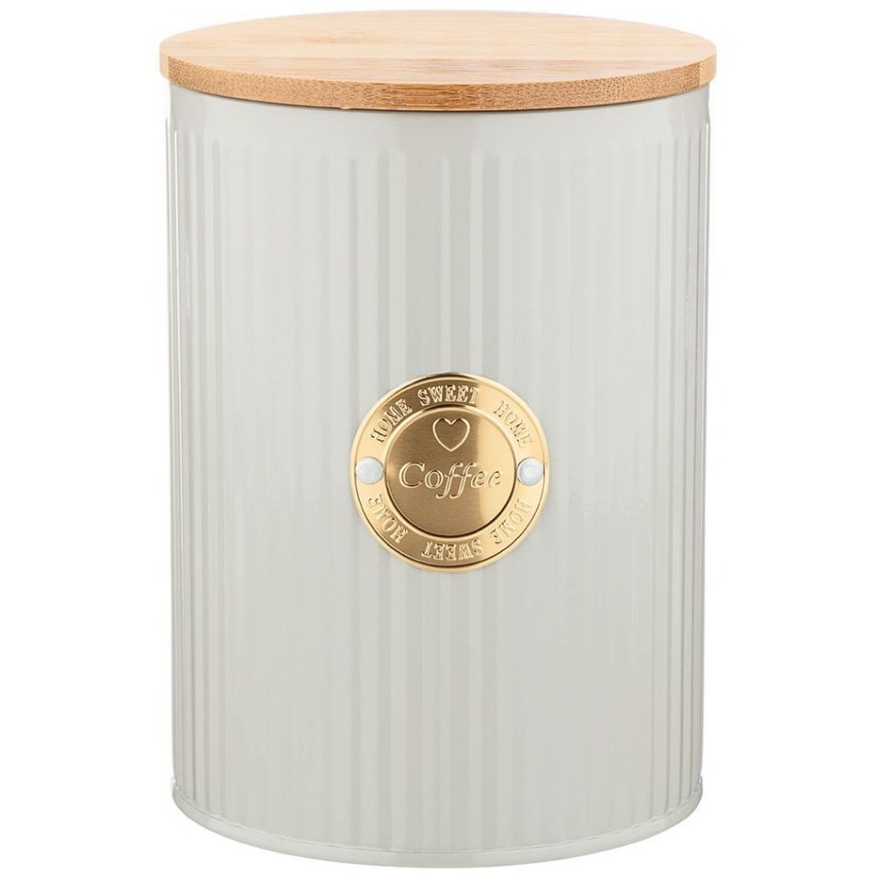 Фото Емкость для сыпучих продуктов agness majesty кофе 1,3 л диаметр=11 см высота=15 см (790-208)  - интернет-магазин МегаТерем в Москве