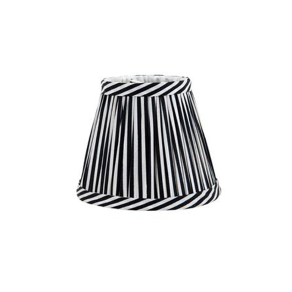 Фото Абажур 107210, металл, текстиль, Black white, ROOMERS FURNITURE - интернет-магазин МегаТерем в Москве