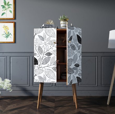 Фото Комод на высоких ножках Berber 9 принт арт BB09/Print_09-ET - интернет-магазин МегаТерем в Москве