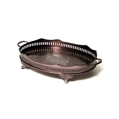 Поднос 8008HNDL/N, латунь, ...