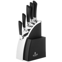 Набор ножей agness на пластиковой подставке, 6 предметов (911-744) 