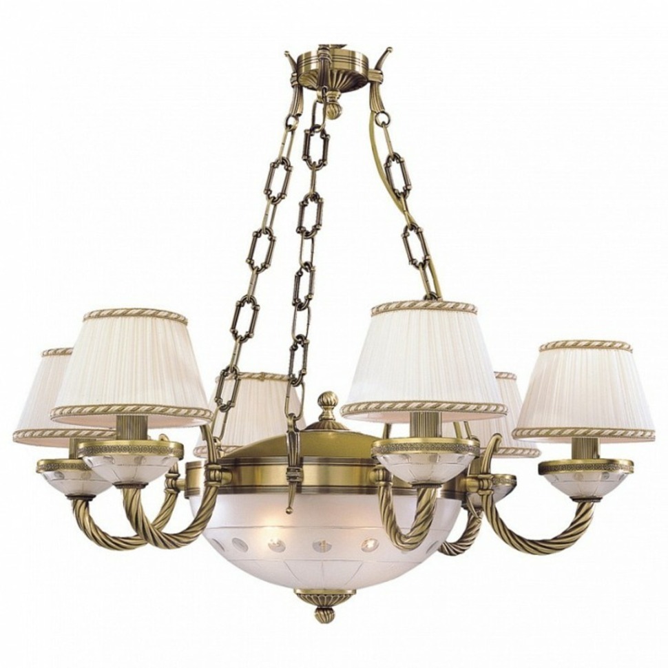 Фото Подвесная люстра Reccagni Angelo 4660 L 4660/6+2 RA_L_4660_6_2 - интернет-магазин МегаТерем в Москве