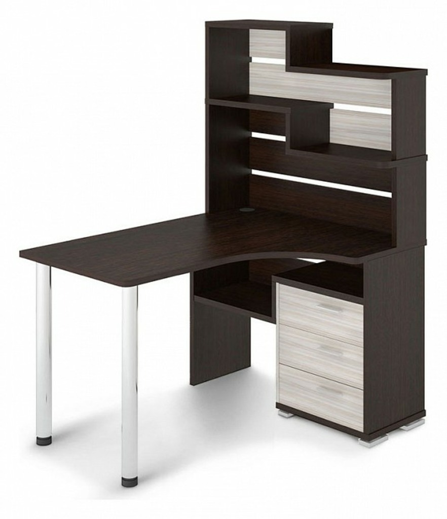 Фото Стол компьютерный Домино СР-132-130 MER_SR-132_VK-PRAV - интернет-магазин МегаТерем в Москве