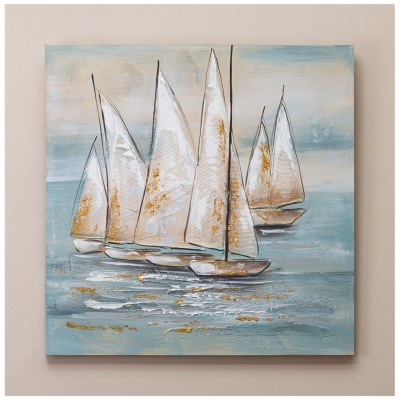 Картина парусники 80х80х3 с...