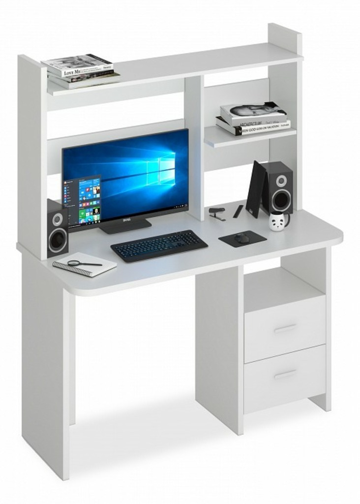 Фото Стол компьютерный Домино Lite СКЛ-Прям120Р+НКЛ-120 MER_SKL-Pryam120R_NKL-120_BE - интернет-магазин МегаТерем в Москве