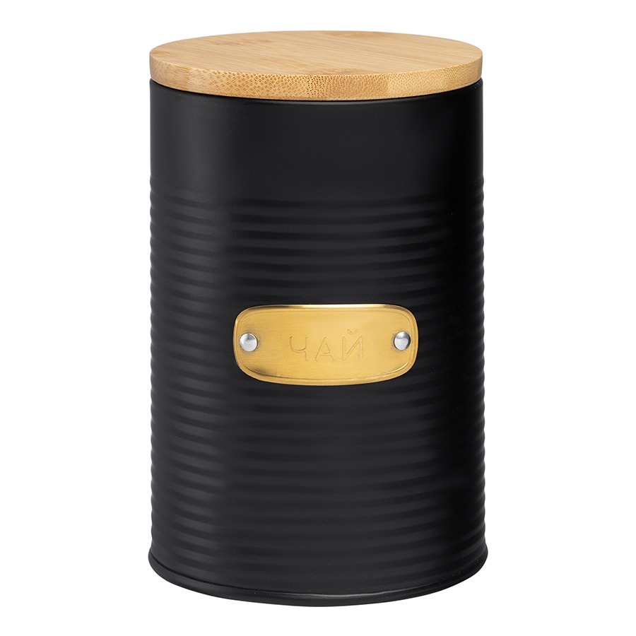 Фото Банка для хранения чая irmel, 1,3 л, графит (78690) - интернет-магазин МегаТерем в Москве