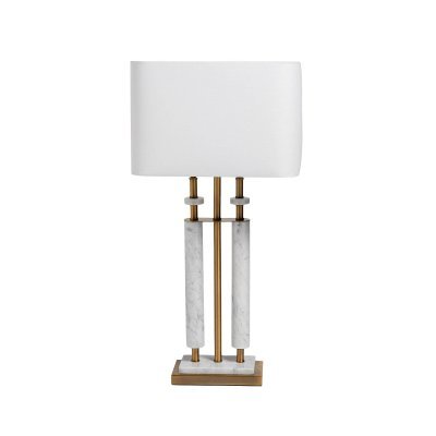 Лампа настольная плафон бел...