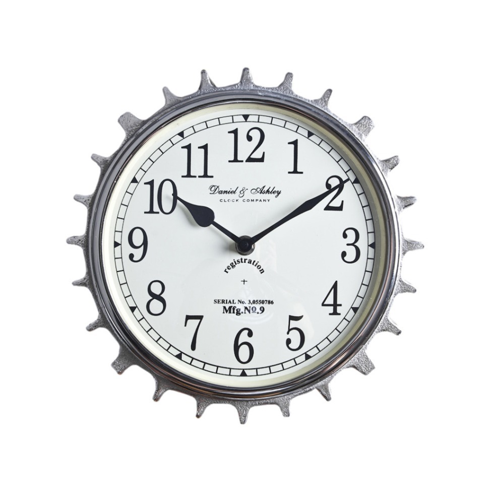 Фото Часы 48-310-25, металл, стекло, chrom, ROOMERS FURNITURE - интернет-магазин МегаТерем в Москве