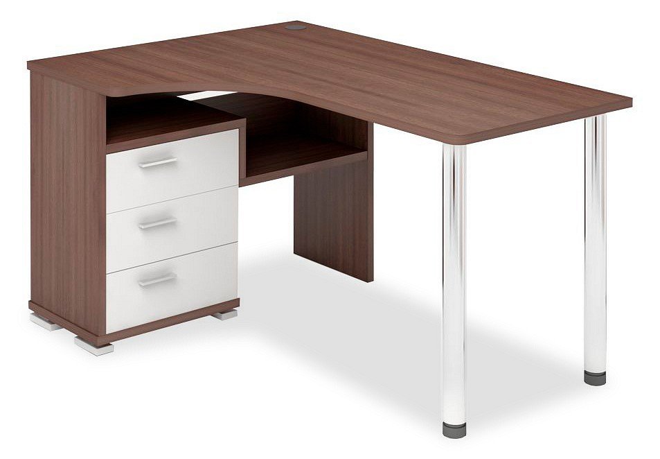 Фото Стол компьютерный Домино СР-132С-150 ШБЕ-Ч-ЛЕВ MER_SR-132S-150_SHBE-CH-LEV - интернет-магазин МегаТерем в Москве