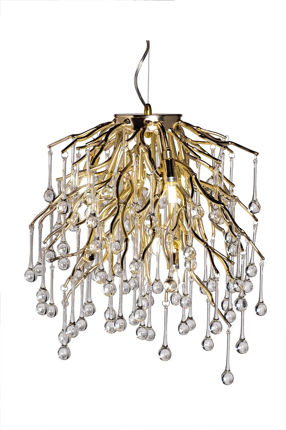 Фото Люстра d.45*h.45см, металл цвет золото (TT-00012893) - интернет-магазин МегаТерем в Москве