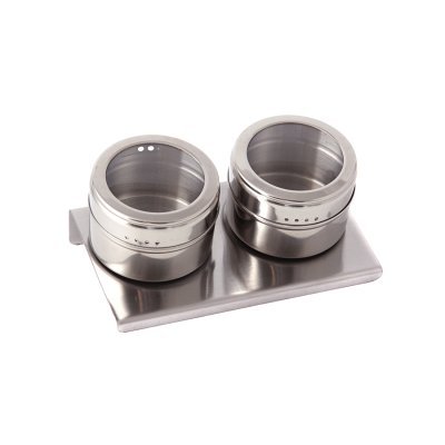 Набор для специй agness "монблан" 3 пр.на магнитах, в т.ч. метал.подставка 14*9*5 см (912-008) 