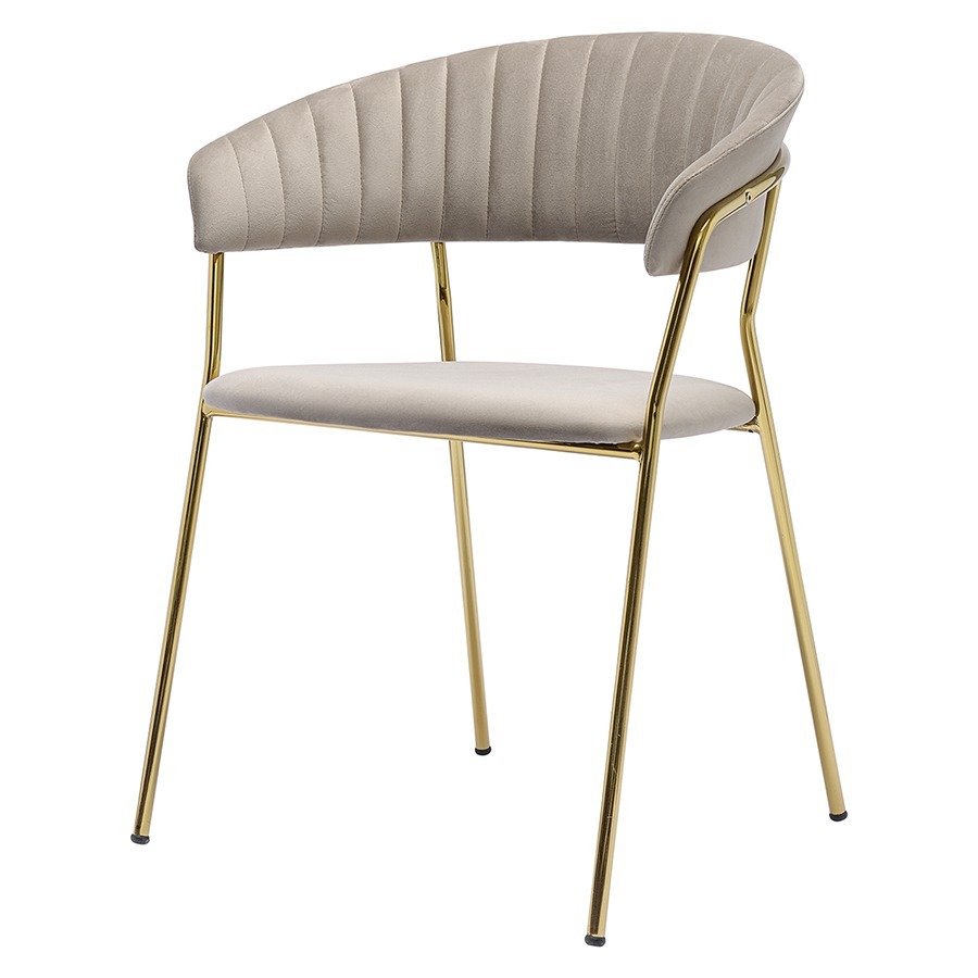 Фото Стул stefany, велюр, серый (75795) - интернет-магазин МегаТерем в Москве