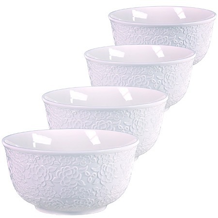 Фото Набор салатников 4 шт 800 мл LORAINE (29612) - интернет-магазин МегаТерем в Москве