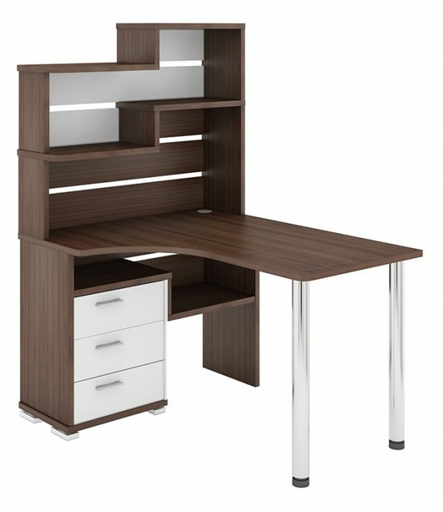 Фото Стол компьютерный Домино СР-132-130 MER_SR-132_SHBE-LEV - интернет-магазин МегаТерем в Москве