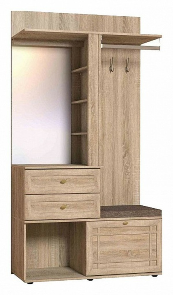 Фото Стенка для прихожей Шерлок 70 GLZ_61252 - интернет-магазин МегаТерем в Москве