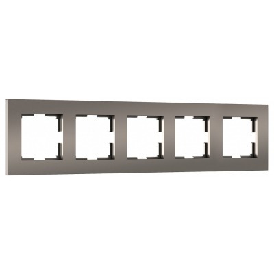 Рамка на 5 постов Werkel Slab бронза софт W0052963 WRK_a067788