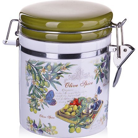 Фото Банка для сыпучих 500 мл ОЛИВА LR (28153) - интернет-магазин МегаТерем в Москве