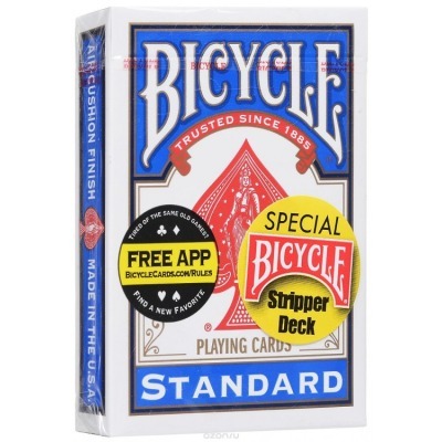 Карты "Bicycle Stripper Deck blue" / конусная колода (64662)