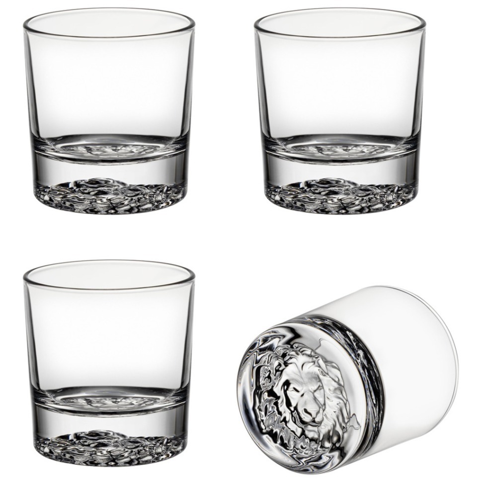 Фото Набор стаканов для виски lion, 4 шт/310 мл Lefard (687-018) - интернет-магазин МегаТерем в Москве