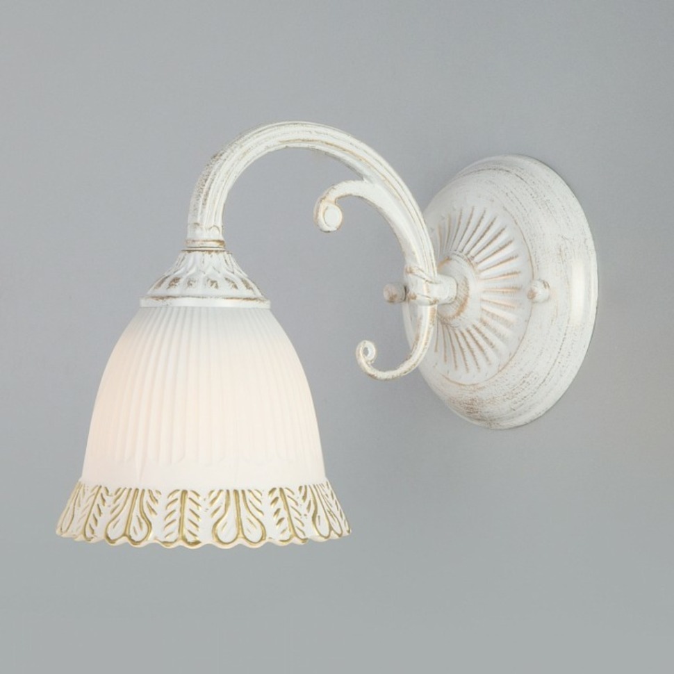 Фото Бра Eurosvet Campina 60107/1 белый с золотом EV_a045769 - интернет-магазин МегаТерем в Москве