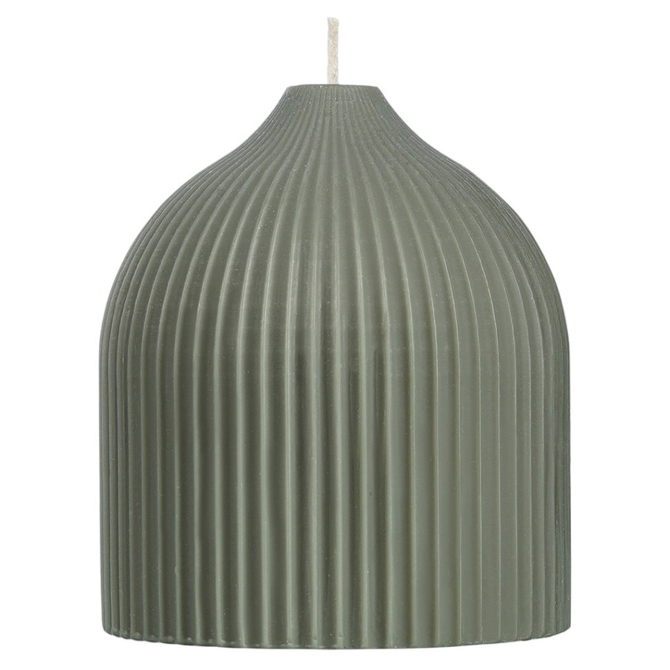 Фото Свеча декоративная цвета шалфея из коллекции edge, 10,5см (75377) - интернет-магазин МегаТерем в Москве