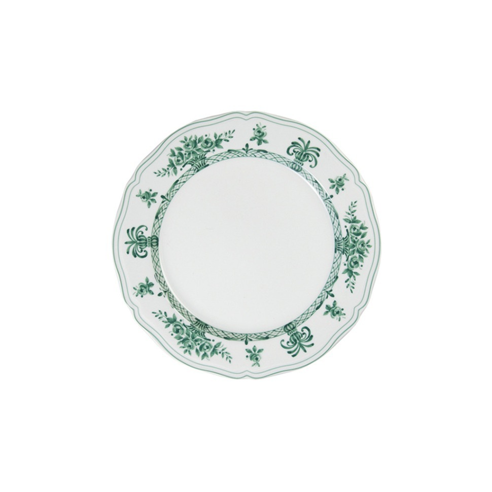 Фото Тарелка LNAN032VD001160, 16 см, фарфор, white, green, LE COQ - интернет-магазин МегаТерем в Москве