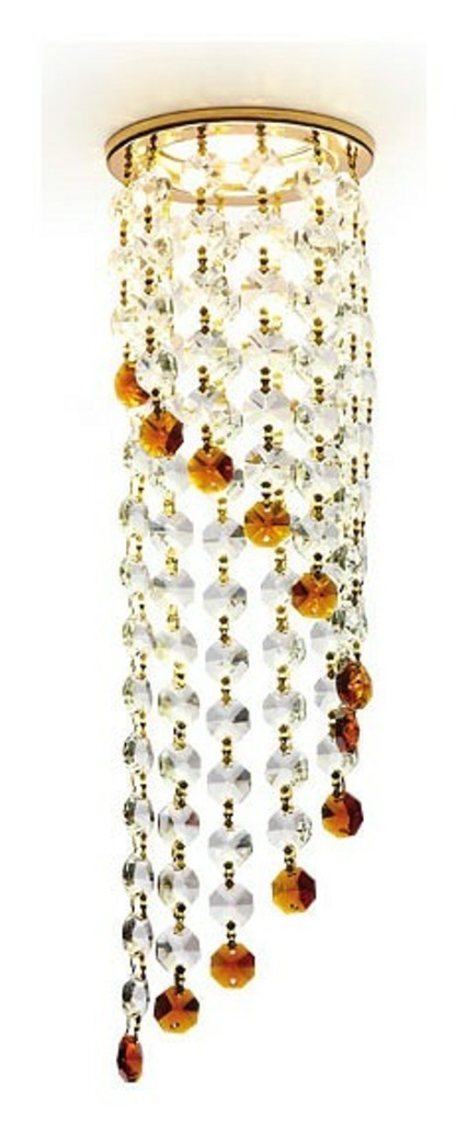 Фото Встраиваемый светильник Ambrella Light K K3440 CL/BR/G AMBR_K3440_CL_BR_G - интернет-магазин МегаТерем в Москве