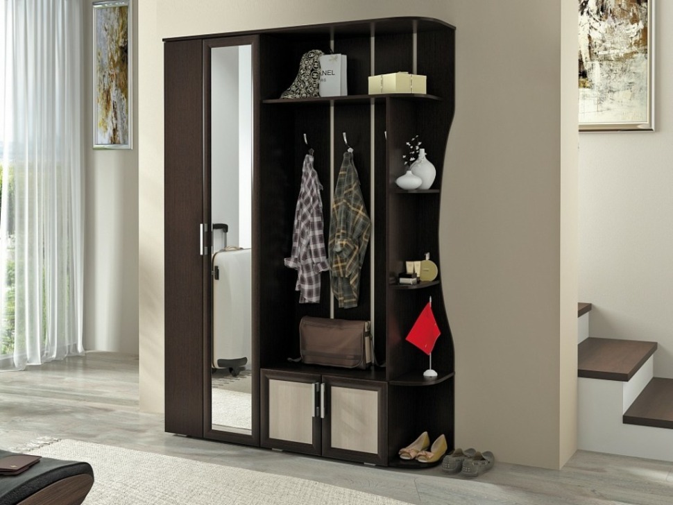 Фото Стенка для прихожей Ксения-1 BTS_T0018090 - интернет-магазин МегаТерем в Москве